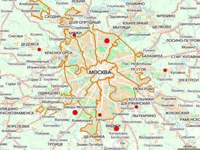 Карта Москвы - VgorodeMoskva.ru