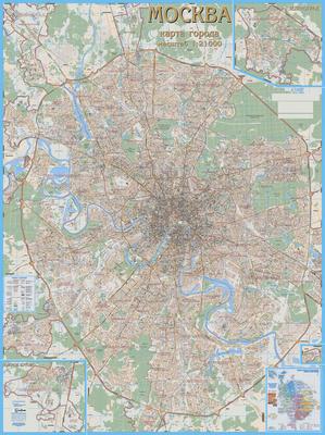 Настенные карты Московской области