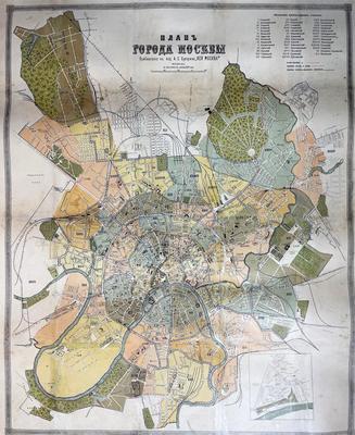 Административная карта Москвы