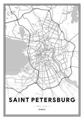 Вышитая карта Санкт-Петербурга • Julie-pr