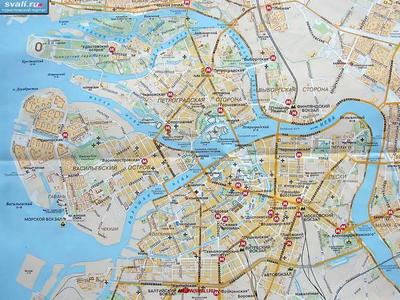 карты : Карта Санкт-Петербурга, Россия. | Россия | Туристический портал  Svali.RU