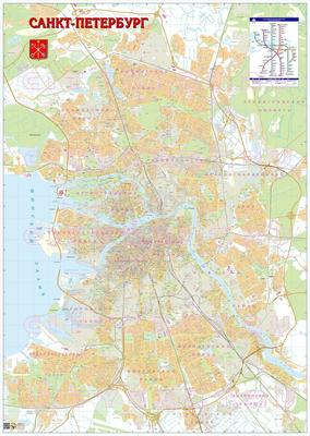 Купить карту Санкт-Петербурга с каждым домом Интернет магазин CityKart