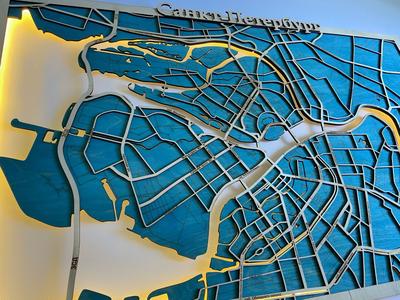 Санкт-Петербург. Административное деление - Города - Каталог | Каталог  векторных карт
