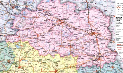 Карта витебской области фото