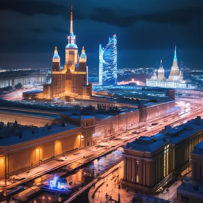 Москва | Фотографии | Галерея | Подборка: Ночные, Сити