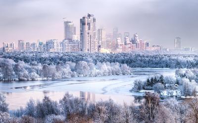 Зима в Москве | Пикабу