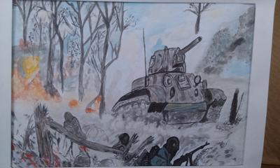 Рисунки на тему битва за Москву - 93 фото