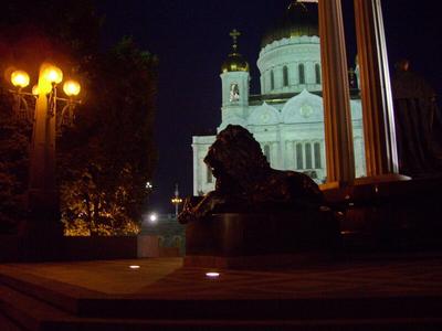 Загадочный пейзаж ночной Москвы 3D …» — создано в Шедевруме