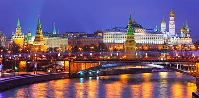 Фотообои \"Ночной пейзаж Москвы\" - Арт. 090286 | Купить в интернет-магазине  Уютная стена