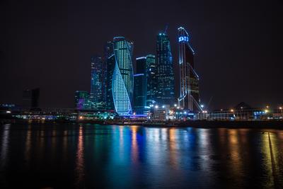 Ночная Москва-Сити | Пикабу