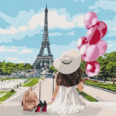 Картина Картина маслом \"Paris, Paris, Paris….\" 60x90 CV220622 купить в  Москве