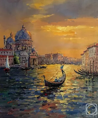 Вечерняя Венеция» картина Бруно Августо маслом на холсте — заказать на  ArtNow.ru