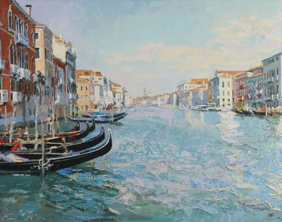 Картина маслом - Венеция | живопись на холсте современного художника купить  в Санкт-Петербурге