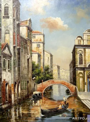 Венеция | Картины художника | Бруно Августо Жавино | Живопись | Venice  painting, Pictures to paint, Italy painting