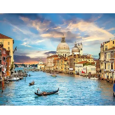 Купить картина по номерам GX22296 \"Очарование Венеции\", цены на Мегамаркет  | Артикул: 100024887300