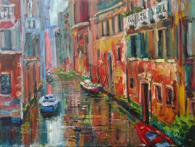 Улица Венеция\" живопись | Divinskaya