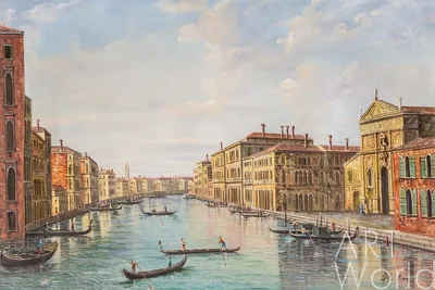 Купить картину \"Венеция. Гранд-канал\" за 14200 руб. Холст, масло |  Интернет-магазин картин \"Pigmentum\"