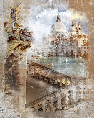 Модульная картина \"Вечерняя Венеция\"
