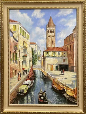 Картина маслом \"В Венеции\" — В интерьер