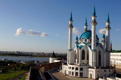 Images Church Mosque Russia Kazan, Volga, Tatarstan river 3840x2160