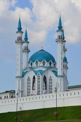 Download Colorful City Buildings In Kazan Wallpaper | Wallpapers.com