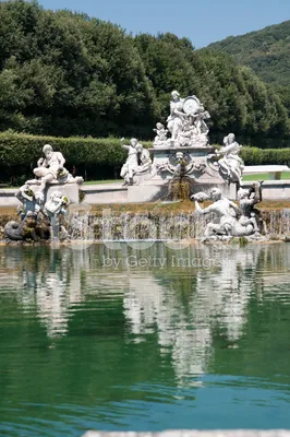 Caserta. Campania. Italy. View of the little waterfalls or stepped cascades  of the fountain of Venus and Adonis Stock Photo - Alamy