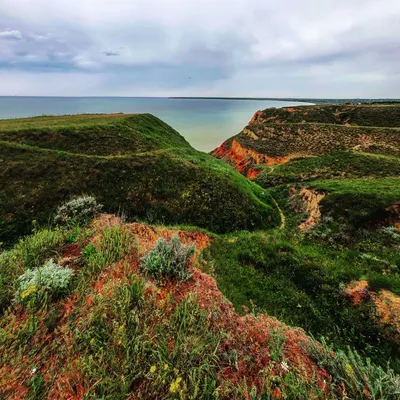 Большой Пещерный Каньон Херсонской Области Берегу Моря стоковое фото ©Zysko  412725218