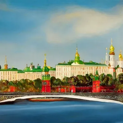 Москва в стиле царской Руси 18 век…» — создано в Шедевруме