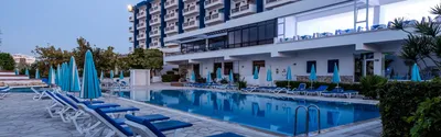 Ayia Napa, Cyprus - September 12, 2019: Ayia Napa, Cyprus - September 12,  2019: View from `Florida` Hotel on the Morning. Editorial Stock Image -  Image of cyprus, view: 177675784