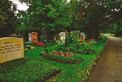 Кладбище в Германии фото фотографии