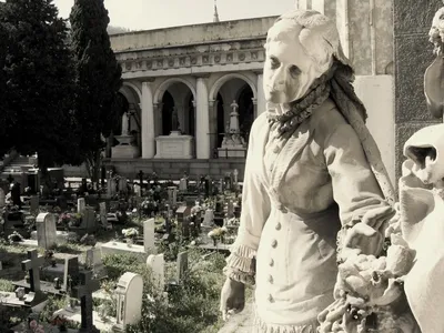 Монументальное кладбище в Милане Cimitero Monumentale, Италия. 2021