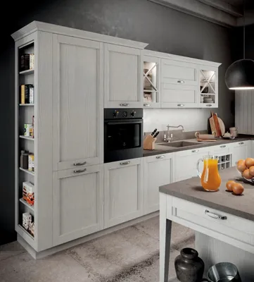 Лаура. Кухня бежевого цвета в классическом итальянском стиле - Мебельный  салон LORES - кухни из массива на заказ