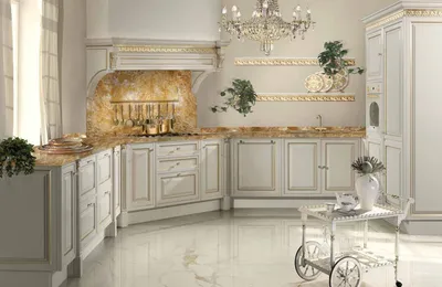 Кухня классическая, цвет итальянский орех. Белорусские кухни на заказ