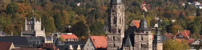 Photos Germany Fountains Town square Coburg Houses Cities