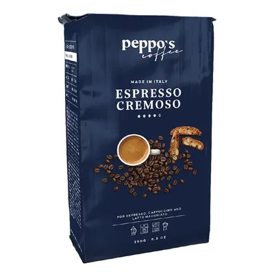 Кофе PEPPO'S Espresso Cremoso молотый (арабика 100%, средн.обжар) 250гр  Италия купить в Уфе, доставка | Гастроном Глобус