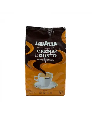 Кофе в зернах Lavazza Crema e Gusto, Италия, 1 кг - цена по скидкам и  акциям в листовке Евроопт Бреста