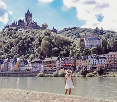Cochem, a beautiful historical town on romantic Moselle river, Germany  Stock Photo | Adobe Stock
