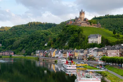 Cochem, Germany - Street View of Cochem and the Castle Stock Photo - Image  of germany, europe: 164171370