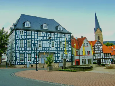 Town Hall, Korbach, Germany Stock Photo - Alamy