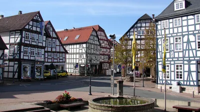 Historical city of Korbach, Hessen, Germany Stock Photo - Alamy