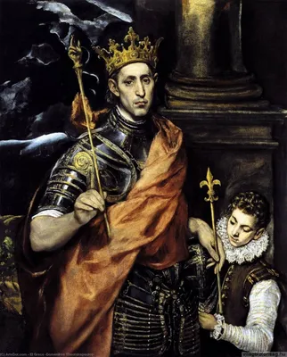 Репродукции Картин Сент-Луис, король Франции, со страницей, 1592 по El  Greco (Doménikos Theotokopoulos) (1541-1614, Greece) | ArtsDot.com
