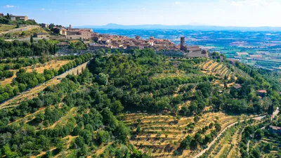 The picture perfect Italian town of Cortona