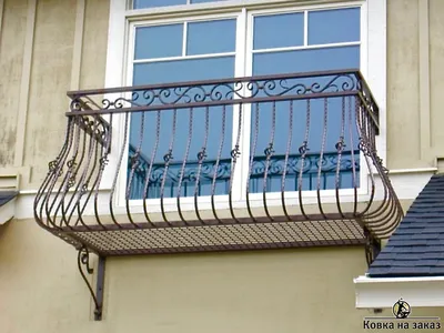 Кованый французский балкон №1575