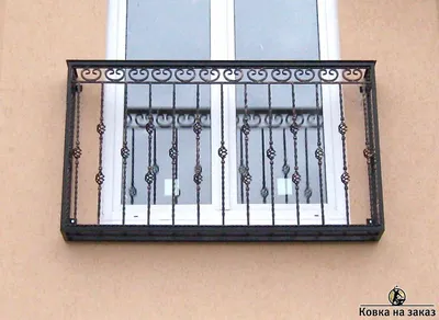 Кованый французский балкон №1572