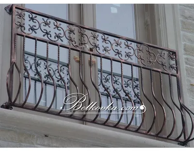 Кованый французский балкон №5001 купить в Минске: цены и фото