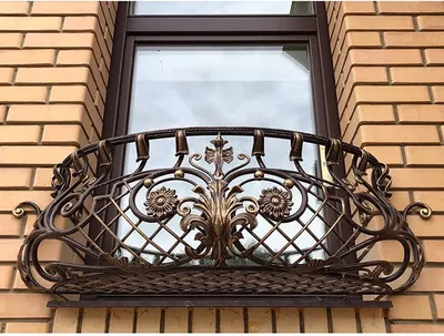 Французский кованый балкон Арт. Б-013 | Norkovka