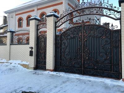 Кованые ворота в Казани