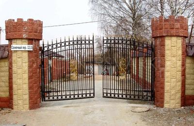 Купить кованые ворота с калиткой под ключ в Тосно по низкой цене от 8500 руб