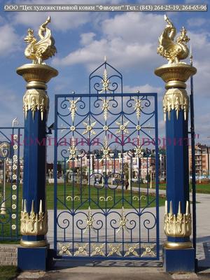Кованые ворота и калитки: художественная ковка в Казани