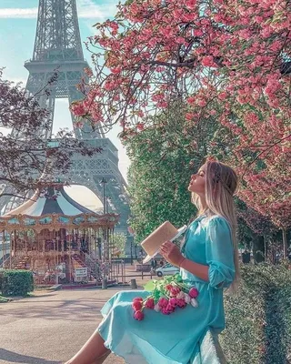 Картинки девушка и цветы париж (70 фото) » Картинки и статусы про  окружающий мир вокруг